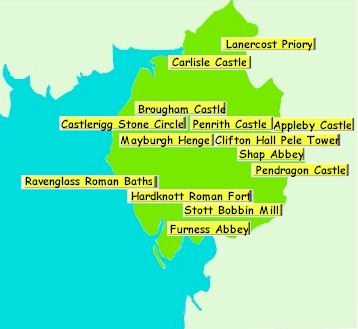 Castles in Lake District & Cumbria